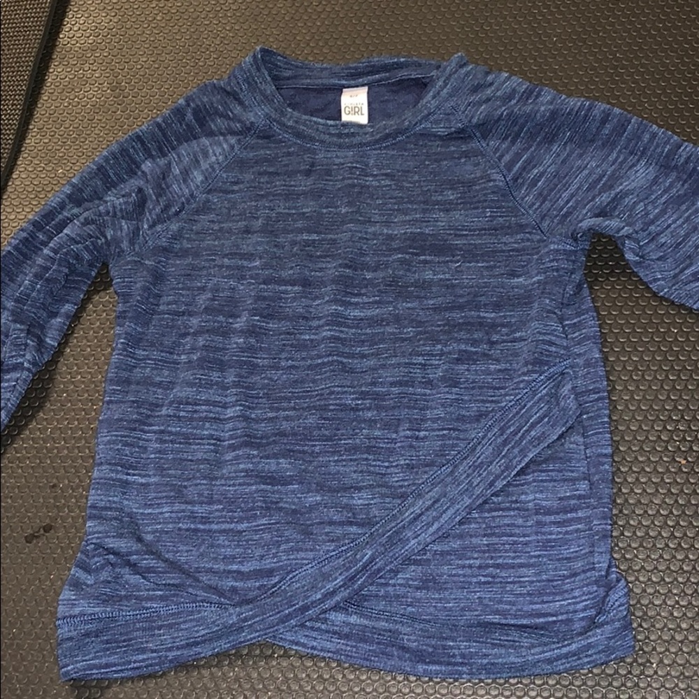 Athleta girls long sleeve dark blue